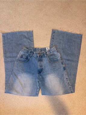 eunina light blue high-rise straight jeans